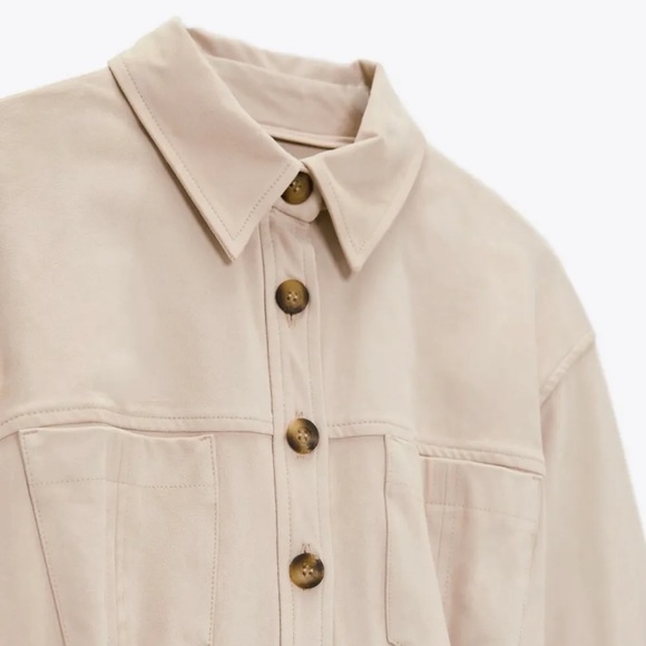 NWT ZARA SUEDE MINI DRESS - Picture 4 of 8